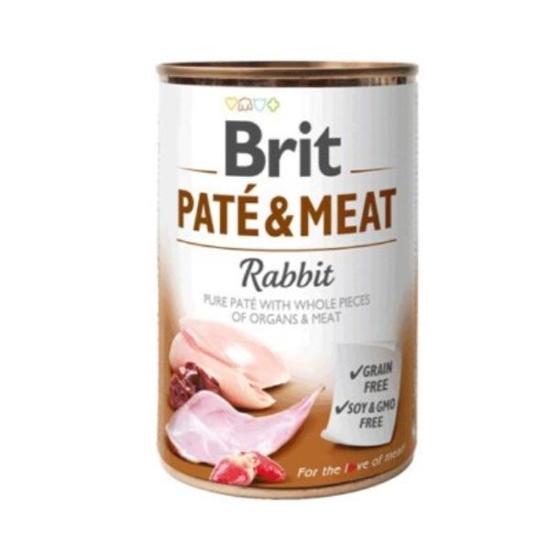 Picture of Brit Pate’ & Meaty Adult Tin 400g Rabbit